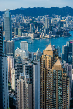 Hong Kong Bay Central Skyline Cityscape