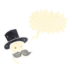 cartoon skull in top hat