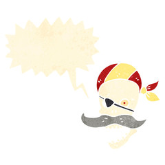 cartoon pirate skull