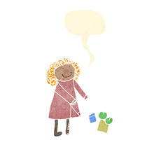 child' drawing of a woman