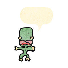 cartoon little alien