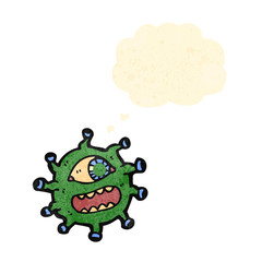cartoon alien space monster