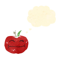 retro cartoon apple