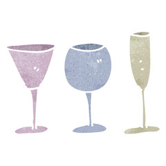 cartoon wine glasses