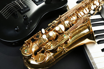 Obraz premium Musical instruments, closeup