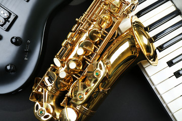 Obraz premium Musical instruments, closeup
