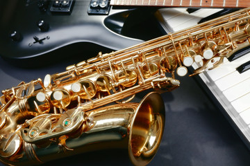 Obraz premium Musical instruments, closeup