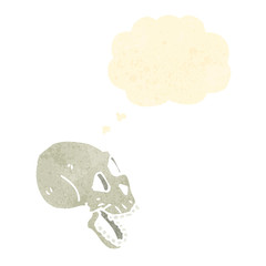 spooky skull cartoon