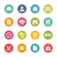 Office Icons, Circle Series