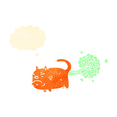 Retro cartoon with texture. Isolated on White.