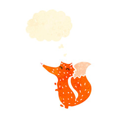 retro cartoon fox