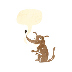 funny retro cartoon dog