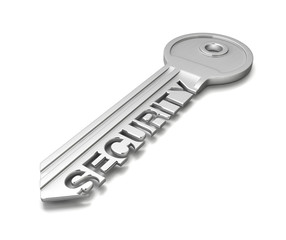「SECURITY」と彫られた鍵