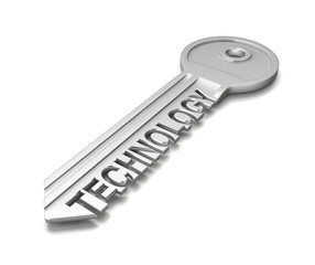 「TECHNOLOGY」と彫られた鍵