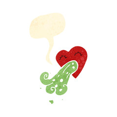 love sick heart cartoon