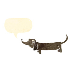 funny retro cartoon dog