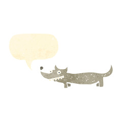 retro cartoon little dog