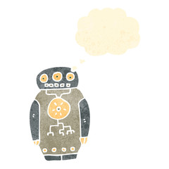 retro cartoon robot