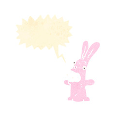 retro cartoon bunny rabbit