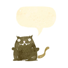 retro cartoon fat cat