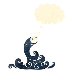 retro cartoon spooky ghost