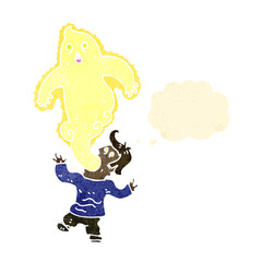 cartoon man possessed by ghost