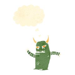 little devil retro cartoon