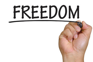 hand writing freedom