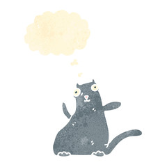 retro cartoon dancing cat