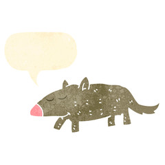 funny little dog retro cartoon