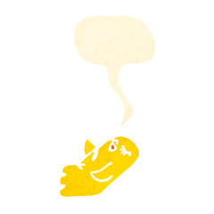 dead bird retro cartoon