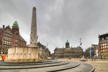 Vitrage gordijnen Artistiek monument Nationaal Monument - Amsterdam
