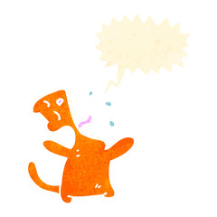 retro cat cartoon character