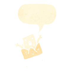 dancing retro cartoon letter