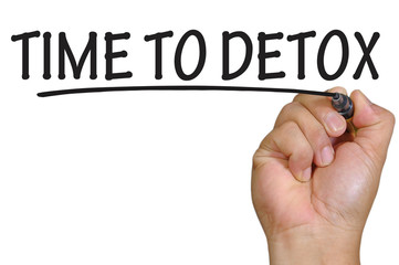 hand writing time to detox