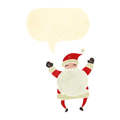 retro cartoon santa claus