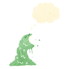 retro cartoon slime monster