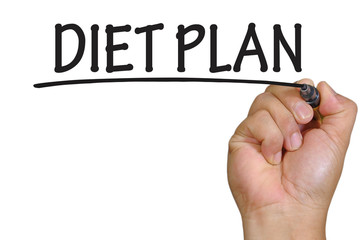 hand writing diet plan