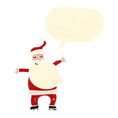 retro cartoon santa claus