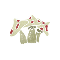 retro cartoon toadstool