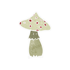 retro cartoon toadstool