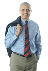 Businessman with Jacket over Shoulder