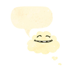 retro cartoon cloud