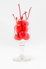 cherry in the glass