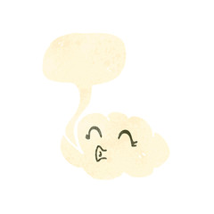 retro cartoon cloud