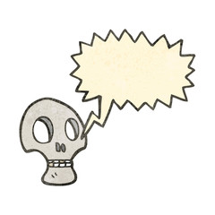 cartoon spooky skull