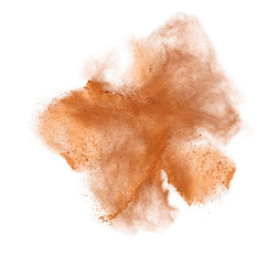 powder splash isolated on white background