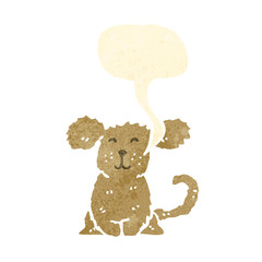 retro cartoon puppy