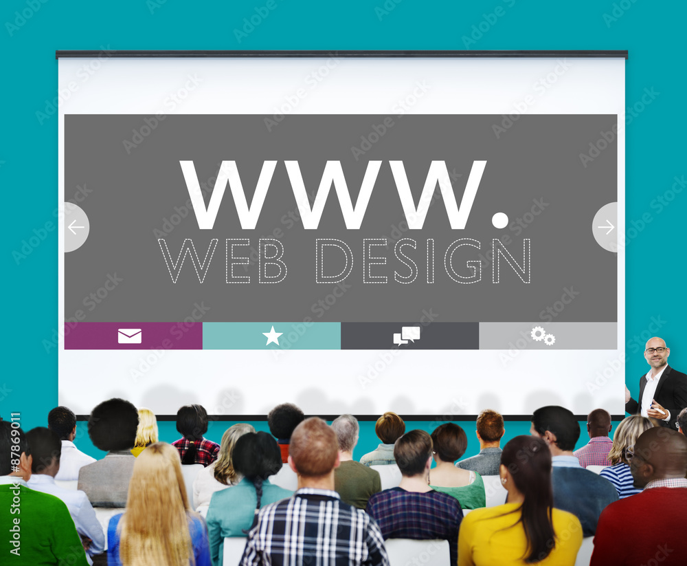 Poster web design web www development internet media creative concept