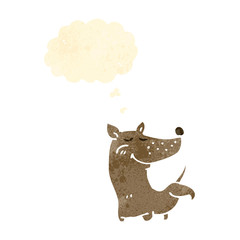 retro cartoon dog cocking leg